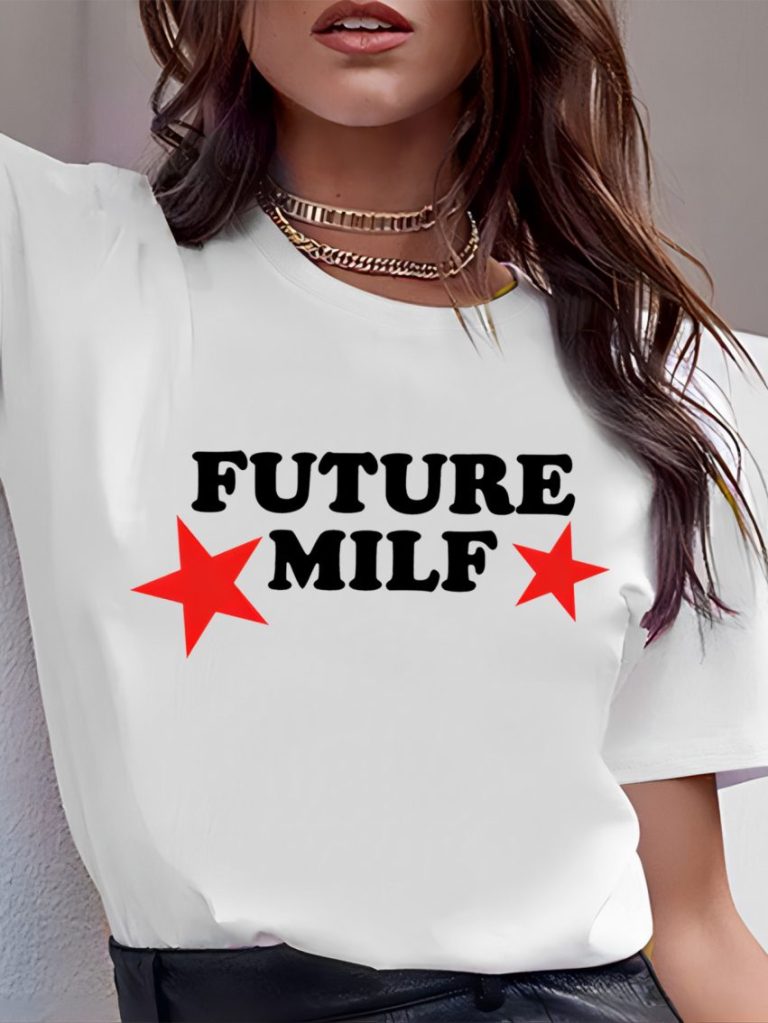 Multicolor Star Print Crew Tee