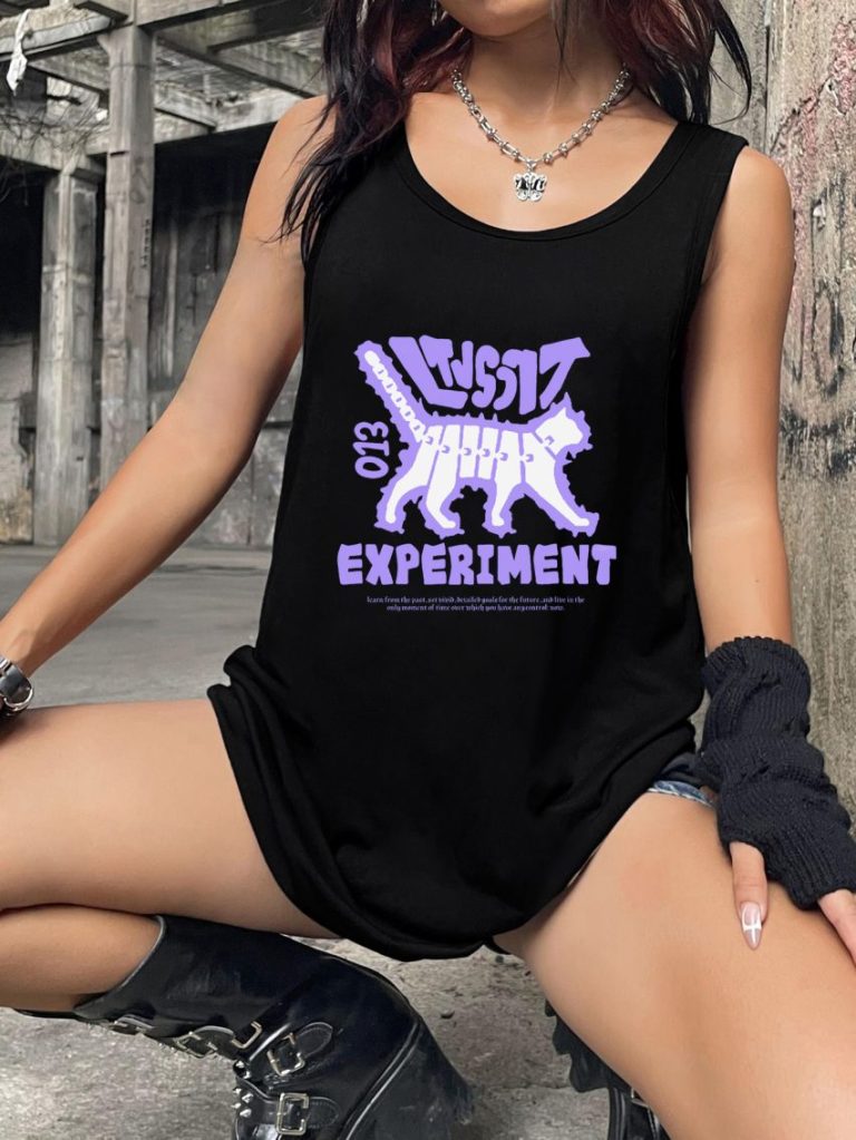 Purple Leopard Print Crew Tee