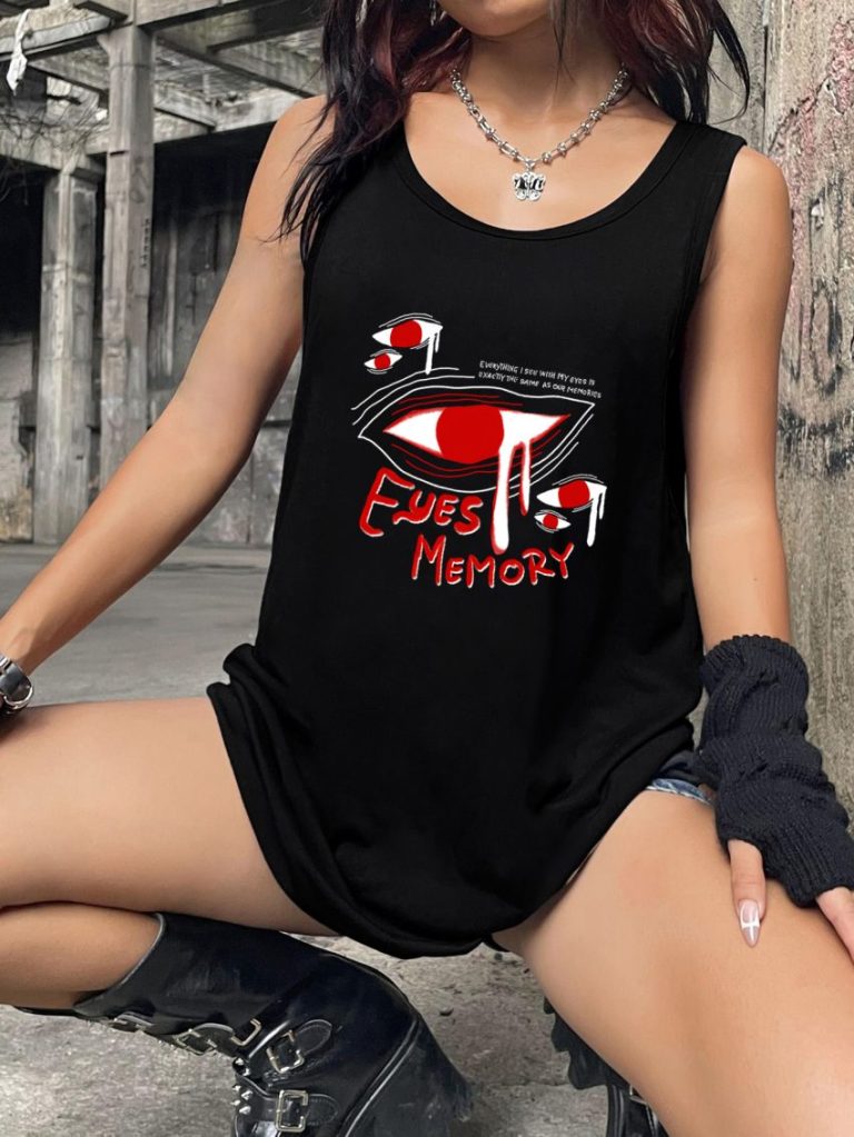 Red Music Print Tee