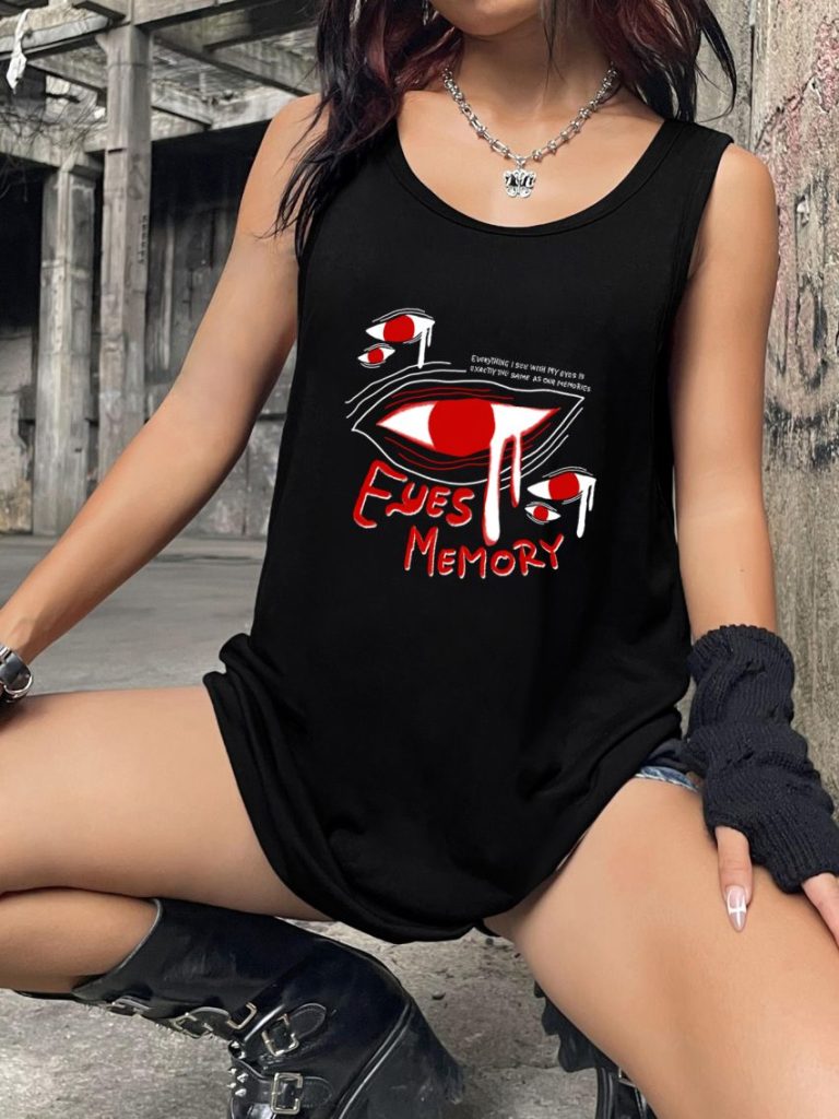 Red Music Print Tee