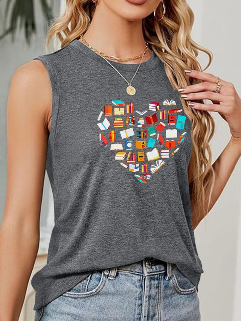 Geometric Print Sleeveless Top