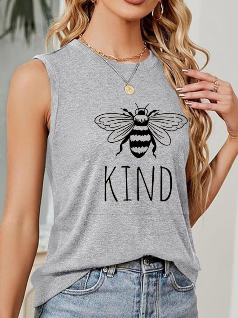 Brown Animal Print Sleeveless Top