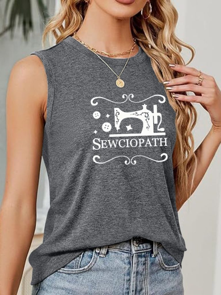 Multicolor Heart Print Sleeveless Top