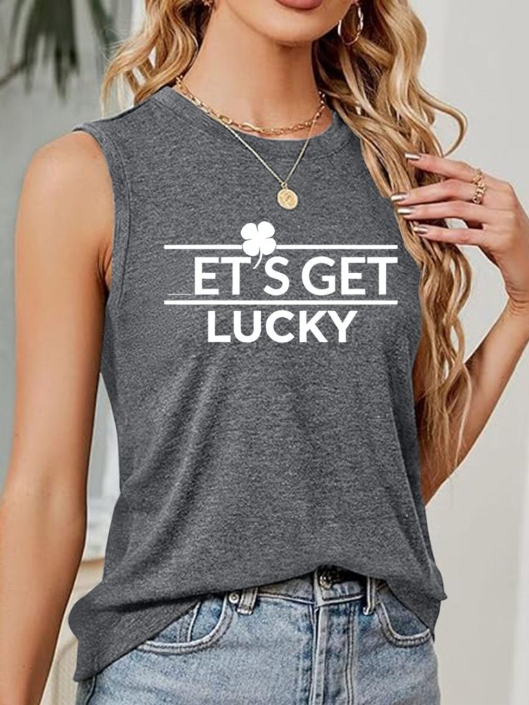 Gray Smiley Print Tee