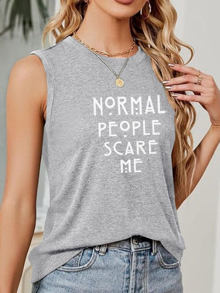 Skull Print V-Neck Top