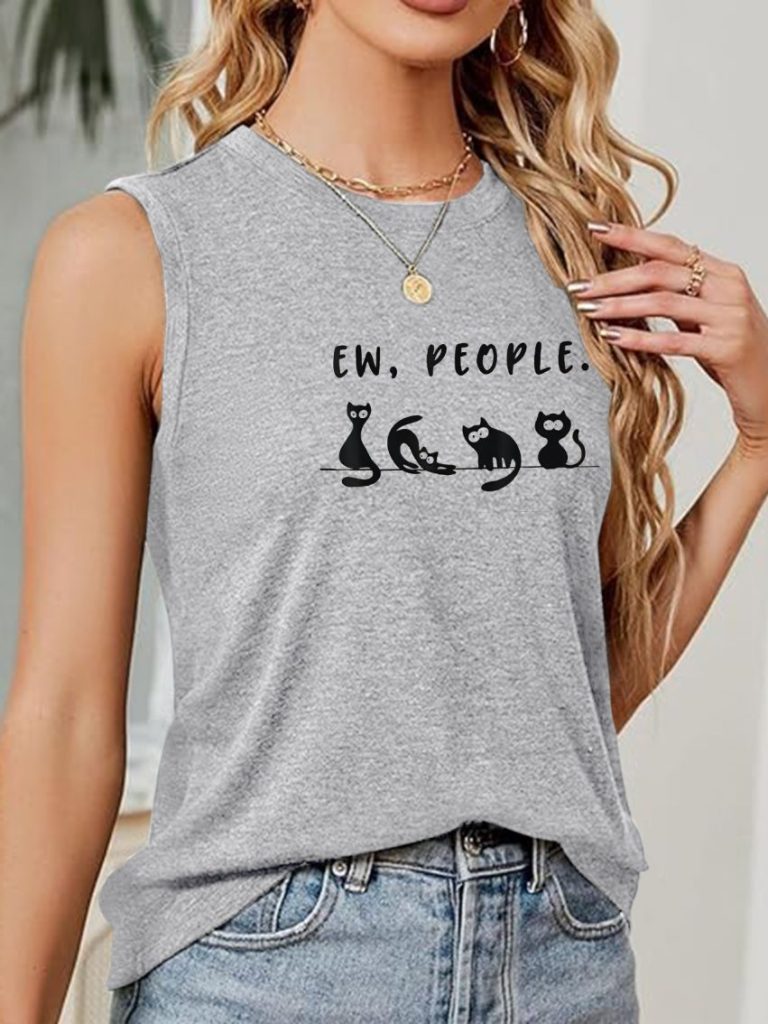 Multicolor Smiley Print V-Neck Tee
