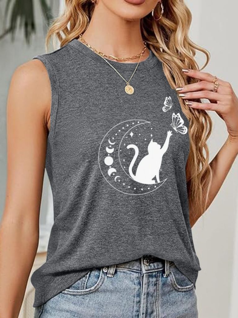 Star Print 3-4 Sleeve Tee