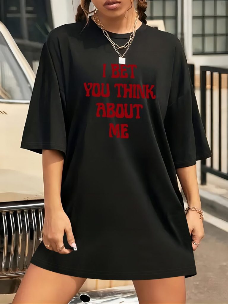 Red Cotton Long Sleeve Tee