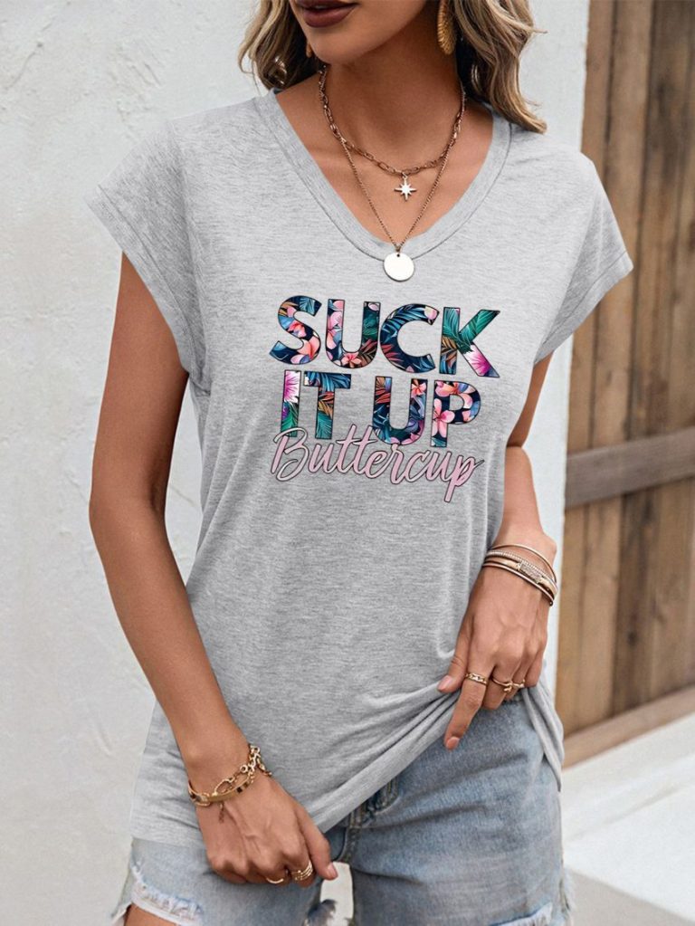 Multicolor Rainbow Print Crew Tee