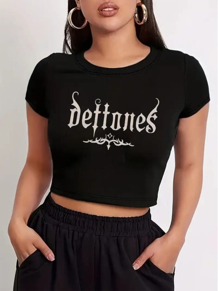 Brown Geometric Print Off-Shoulder Top
