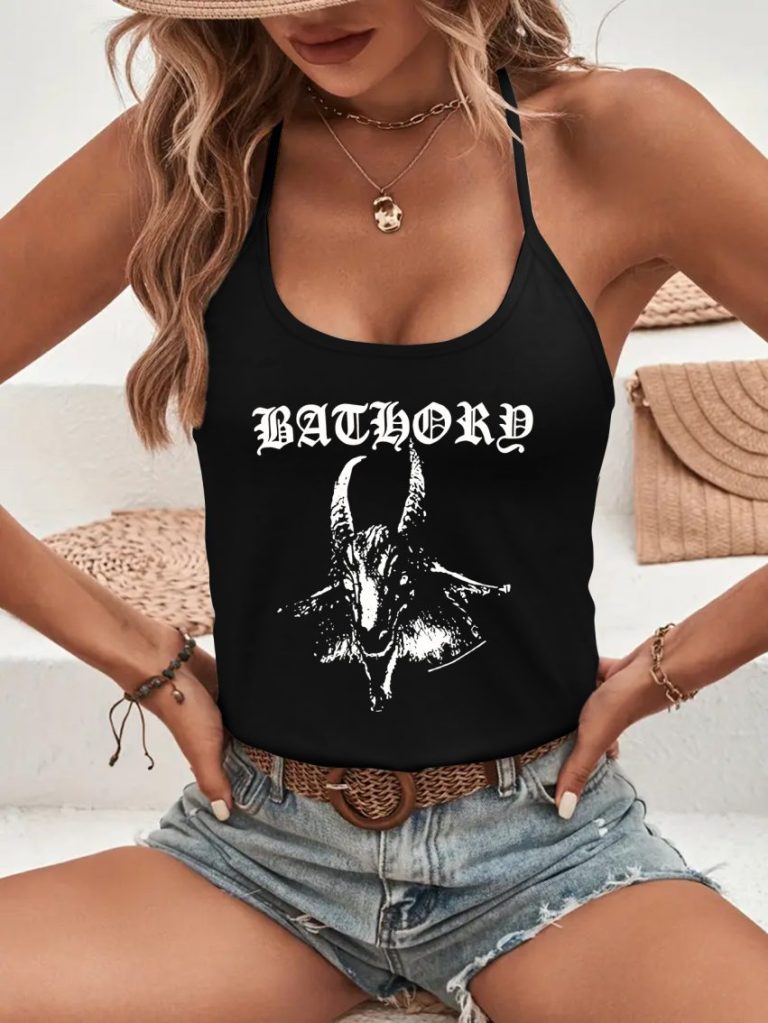 Skull Print Hooded Top
