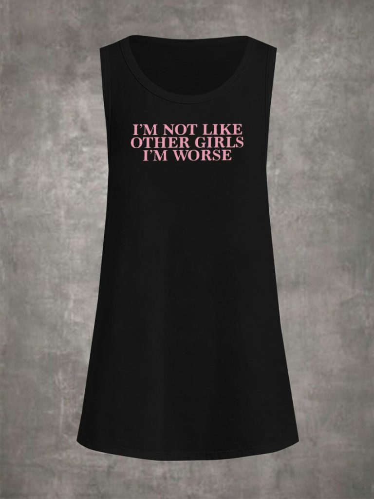 Black Heart Print Sleeveless Top