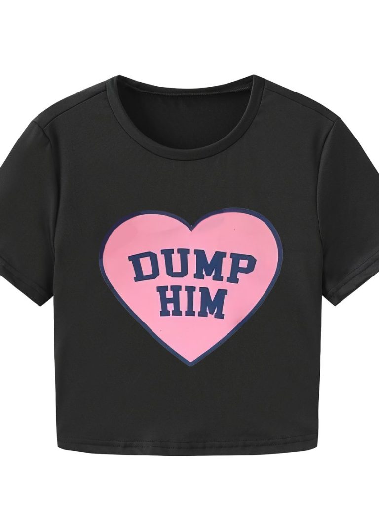 Pink Cartoon Print Tee