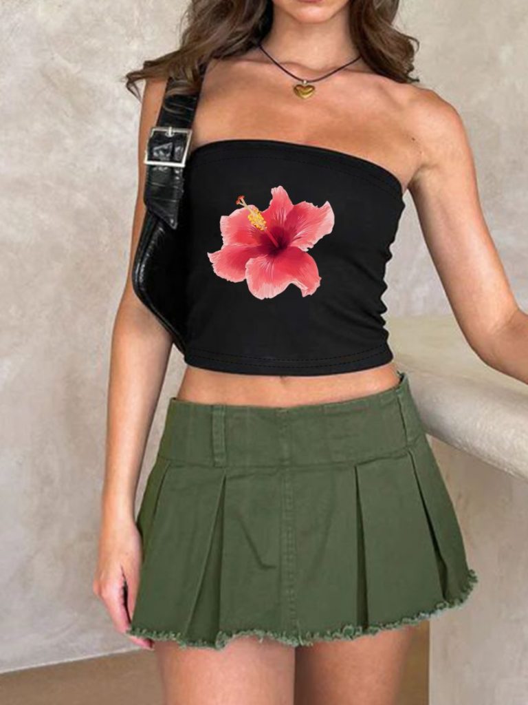 Floral Print Halter Top