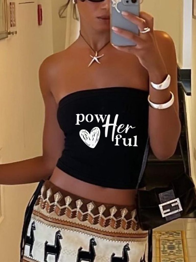Star Print Off-Shoulder Top