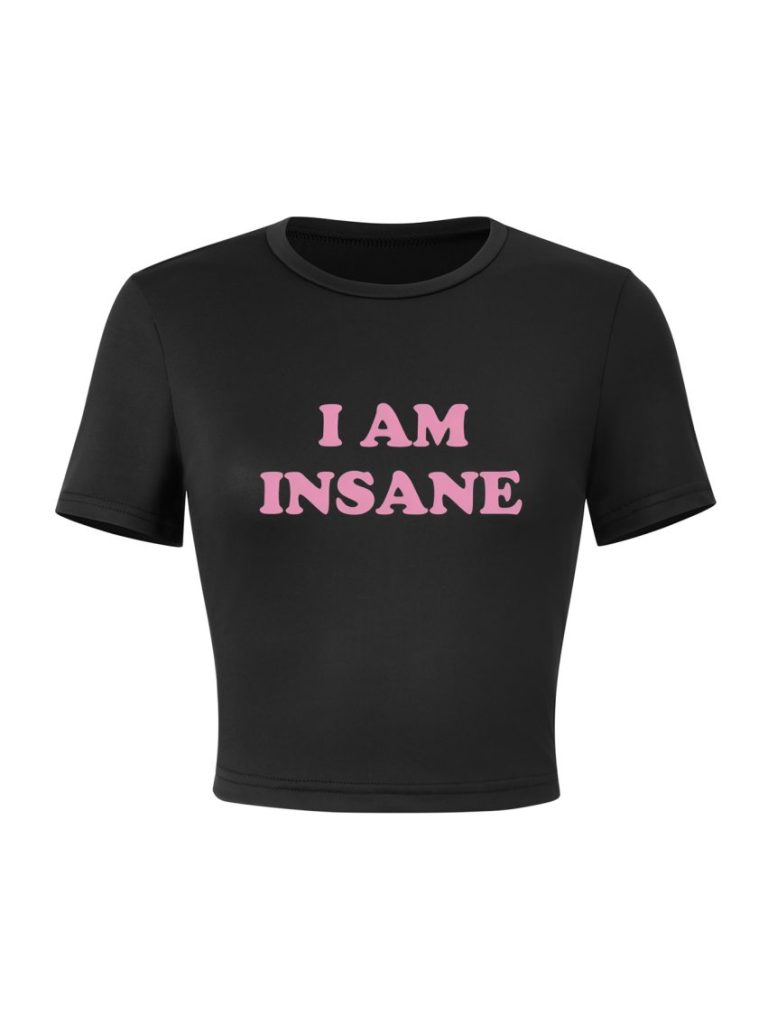 Black Cotton Short Sleeve Tee