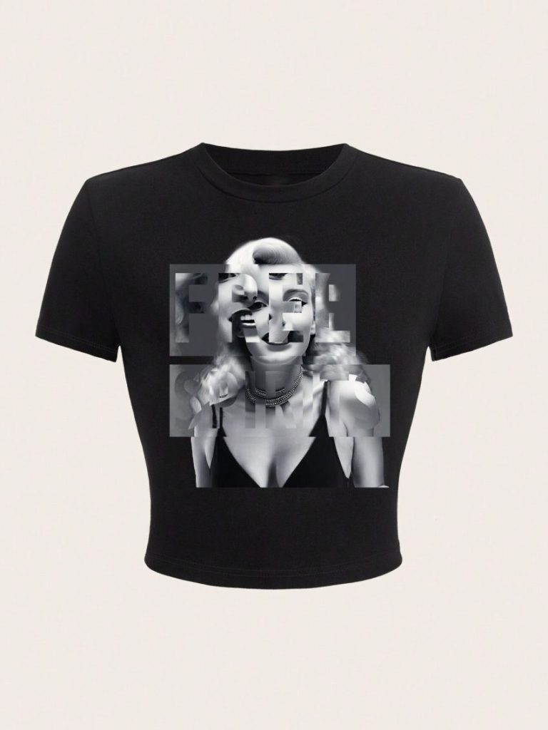 Portrait Print Short Sleeve Tee