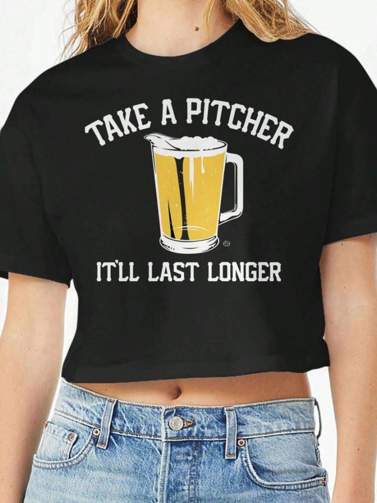 Letter Print Off-Shoulder Top
