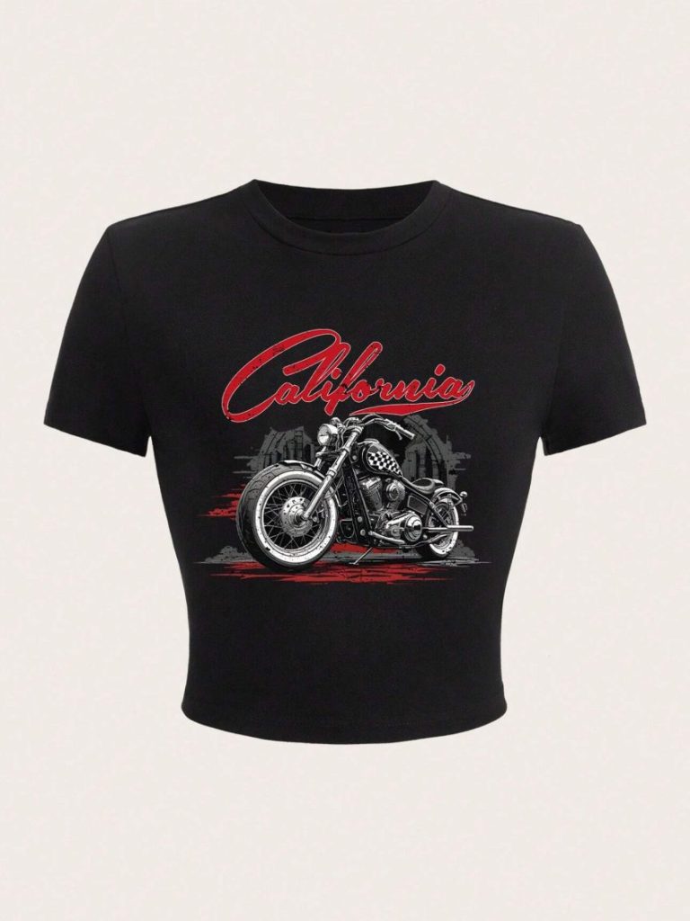 Music Print 3-4 Sleeve Tee