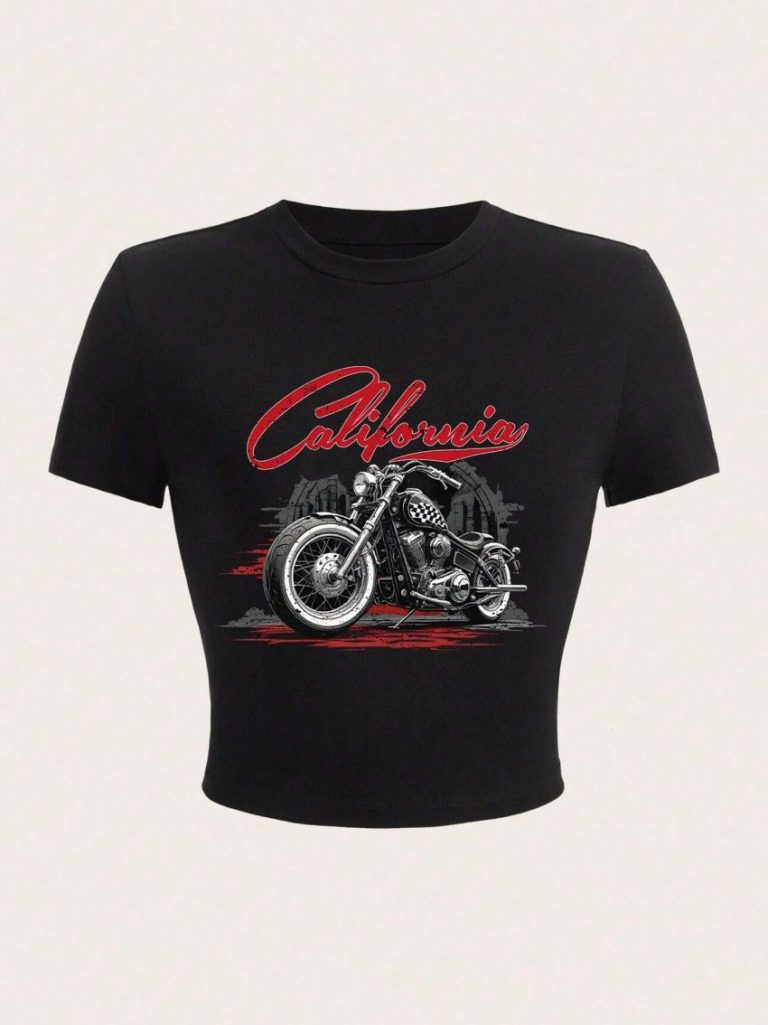 Music Print 3-4 Sleeve Tee