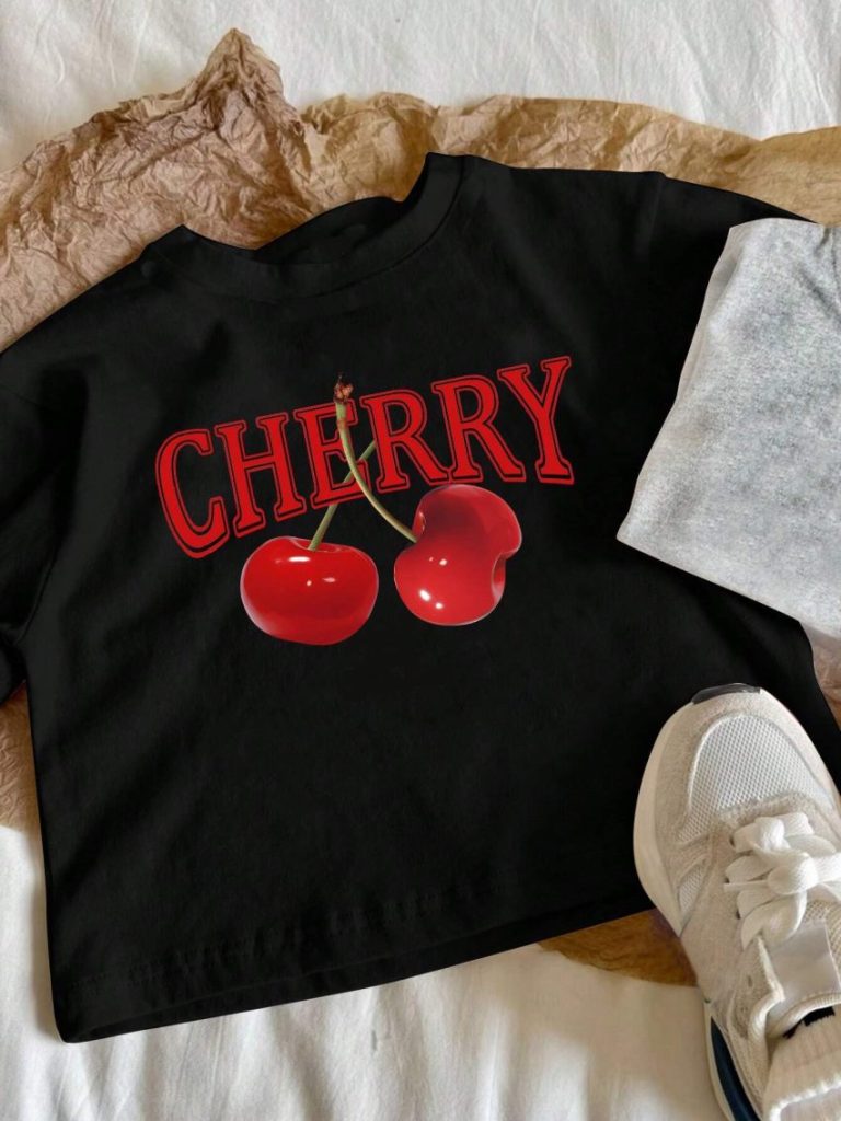 Heart Print Long Sleeve Tee