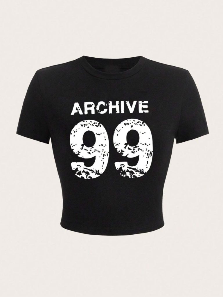 Skull Print 3-4 Sleeve Tee