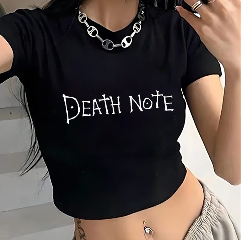 Black Skull Print Off-Shoulder Top