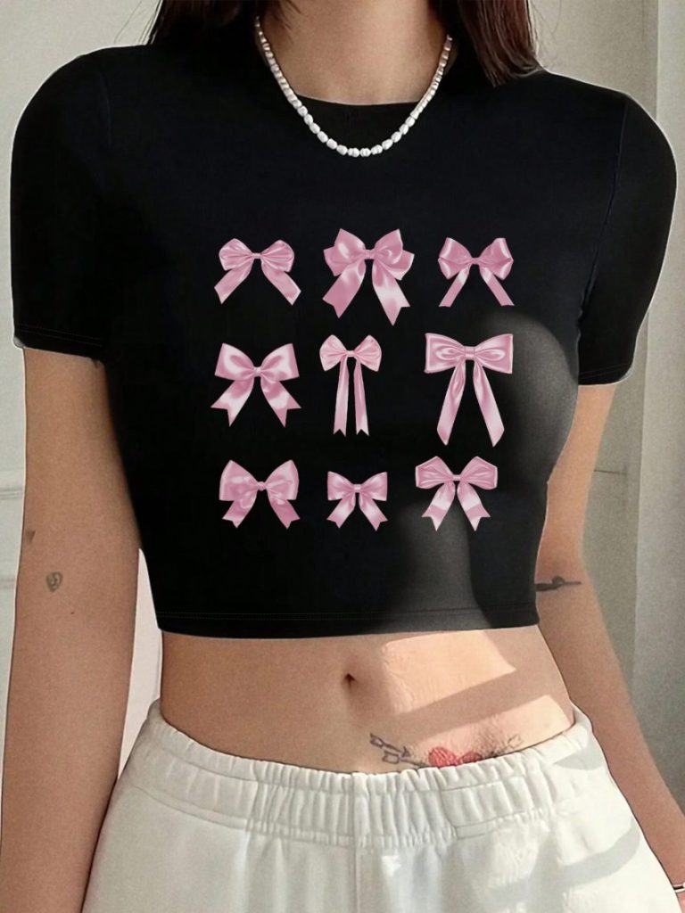 Butterfly Print Long Sleeve Tee