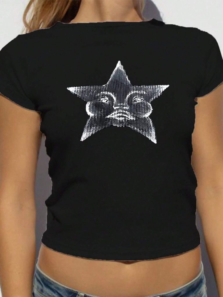 Geometric Print Short Sleeve Tee