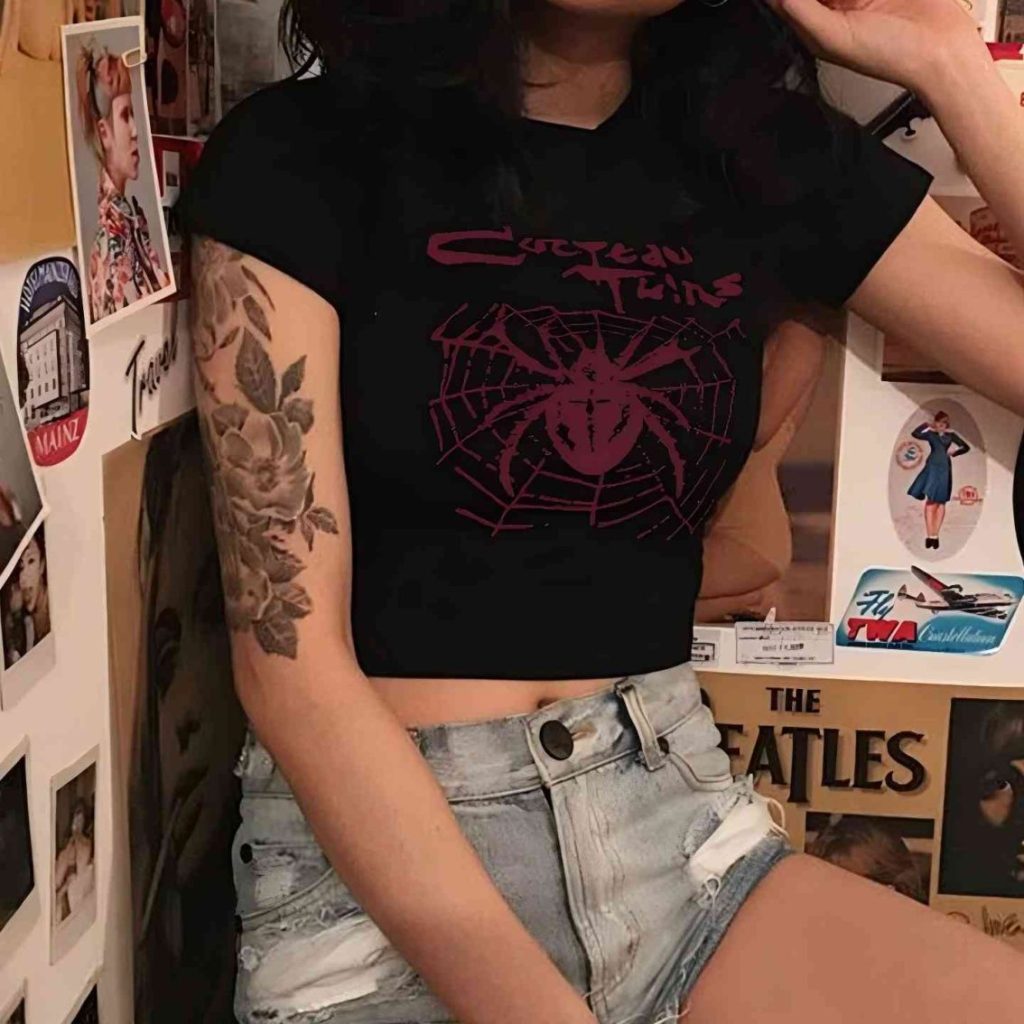 Pink Butterfly Print Tee