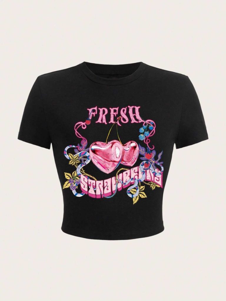 Skeleton Slogan Cotton Tee