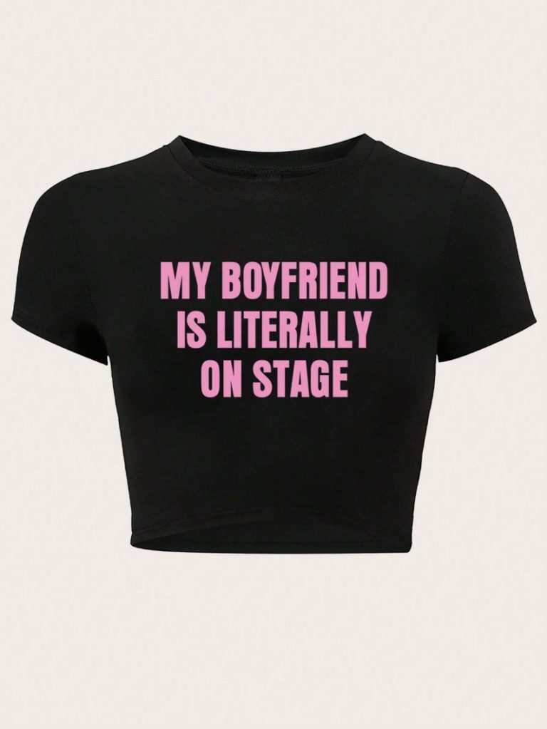 Boyfriend Slogan Crop