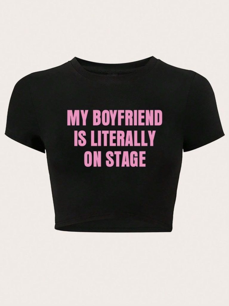 Boyfriend Slogan Crop
