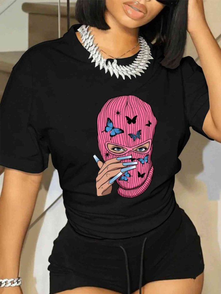 Ski Mask Graphic Cotton Tee