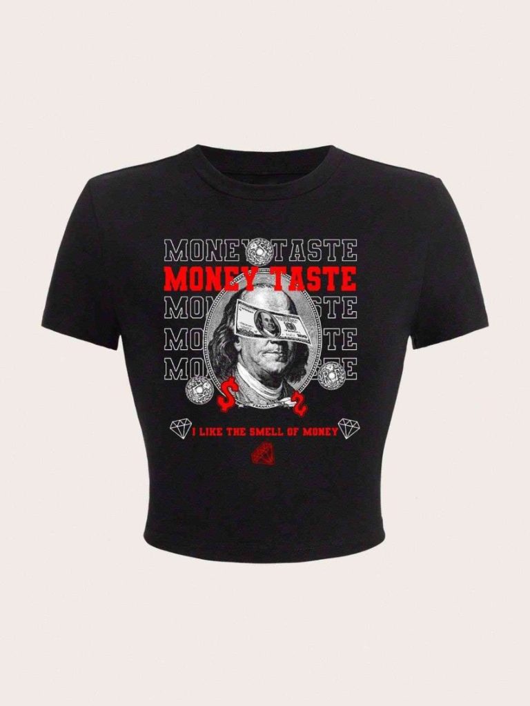 Retro Dog Graphic Crop Tee