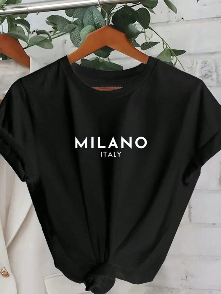 Milano Print Oversized Cotton Tee