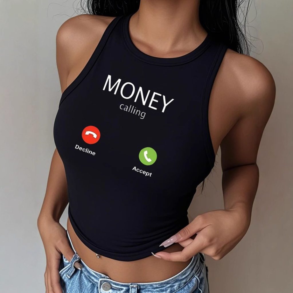 Money Calling Graphic Tank