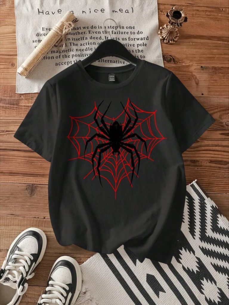 Dark Spider Web Graphic Tee