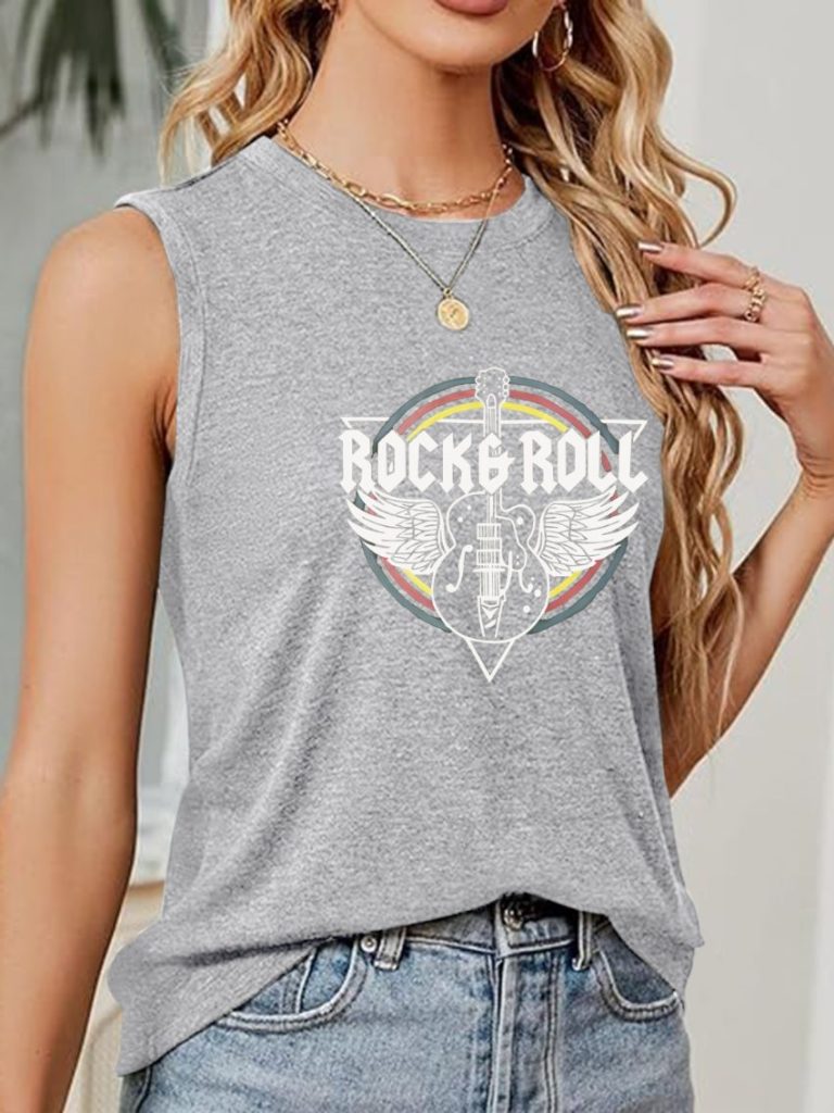Rainbow Print Short Sleeve Top