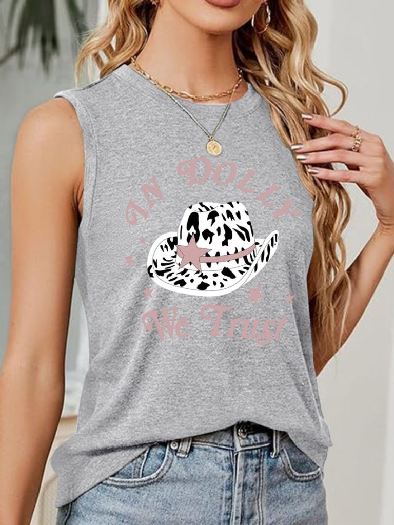 Gray Animal Print Tee