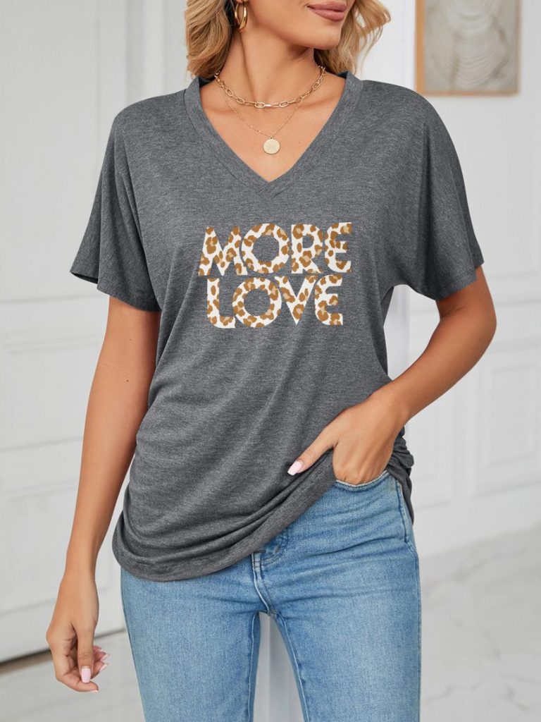 Orange Animal Print Tee