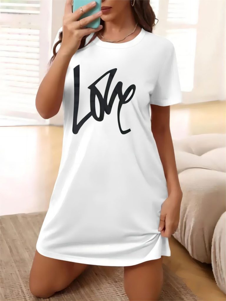 White Music Print Tee