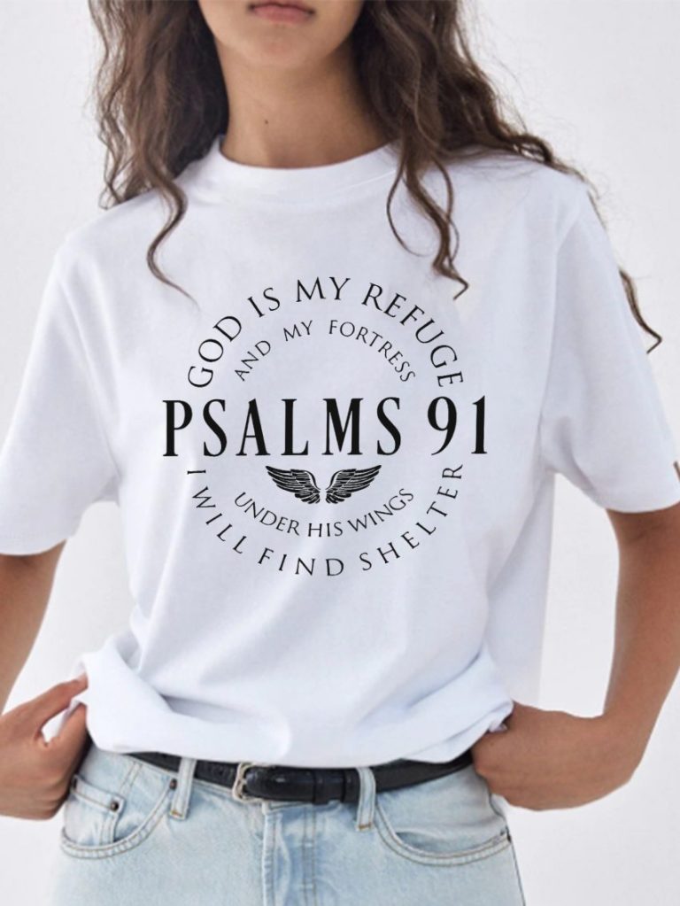 Multicolor Letter Print Collared Tee