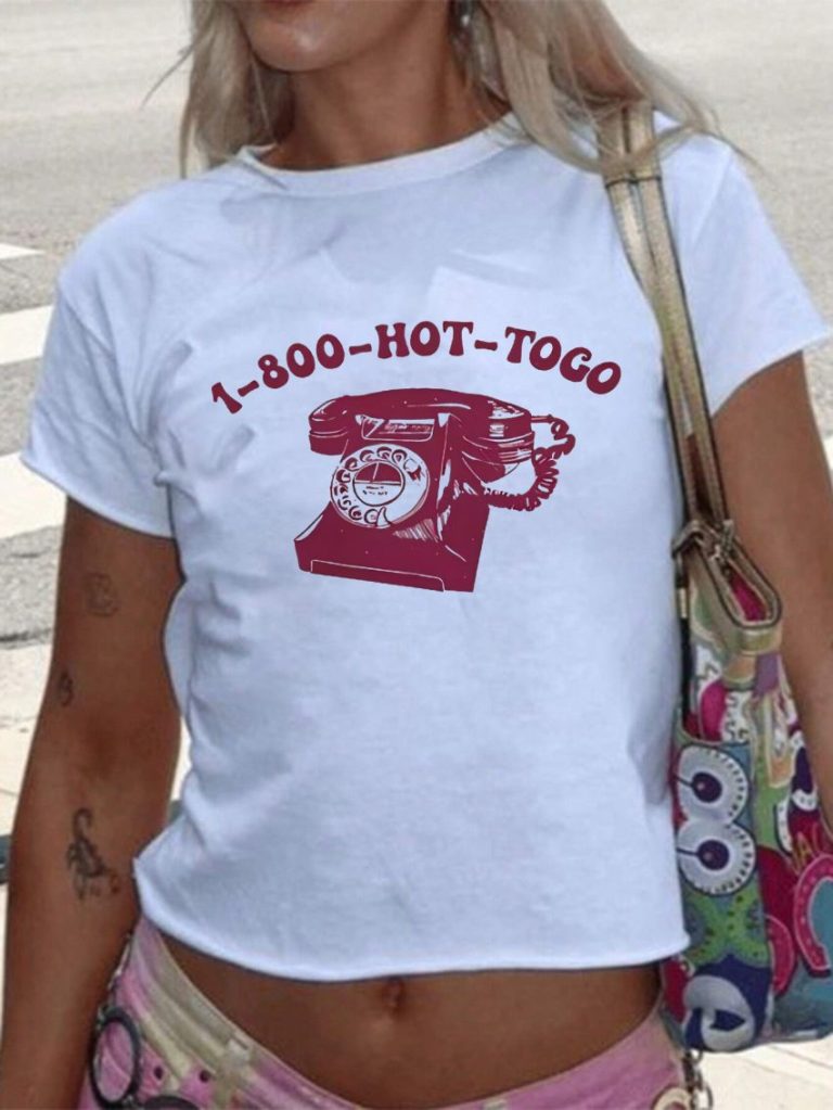 Red Music Print Tee