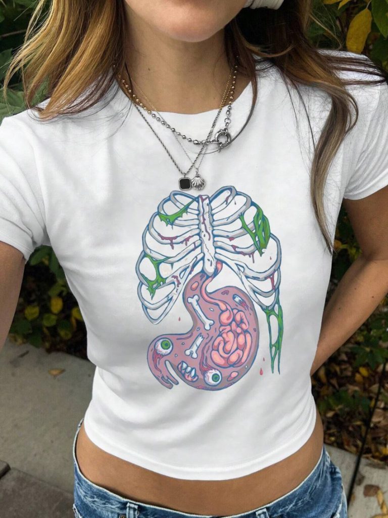 Green Heart Print Tee
