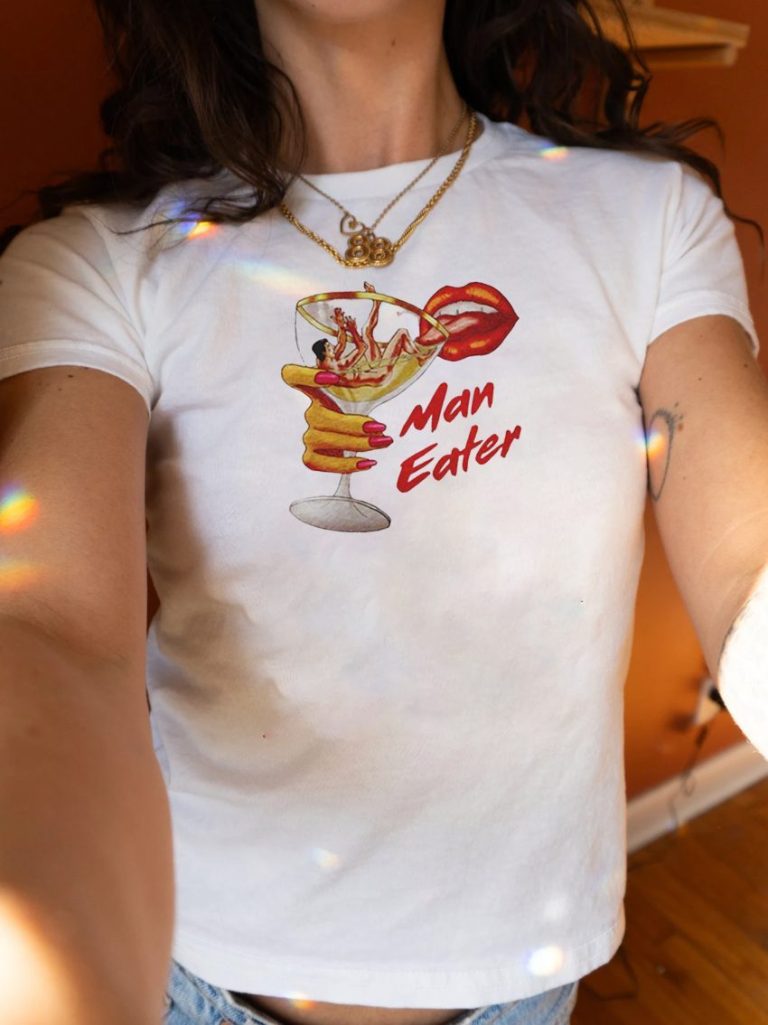 Cartoon Print Crew Tee