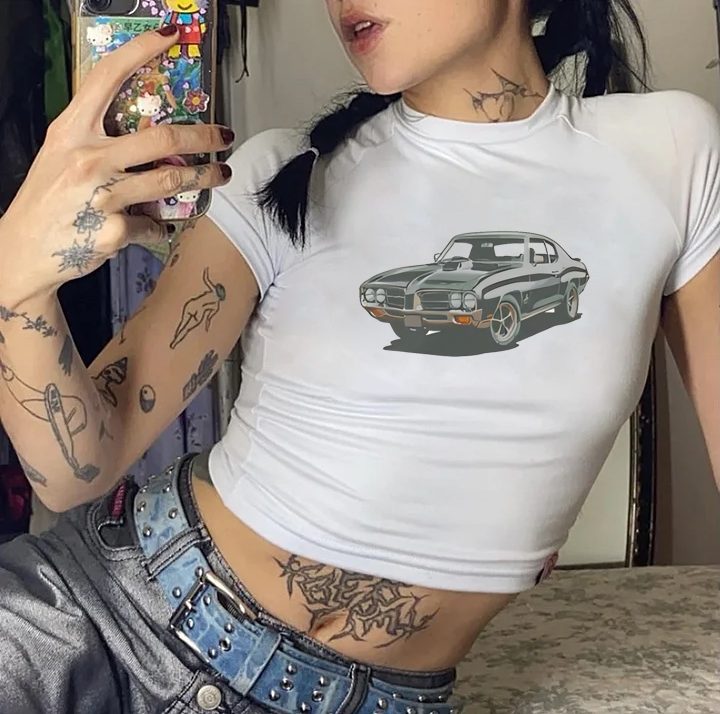 Green Leopard Print Crew Tee