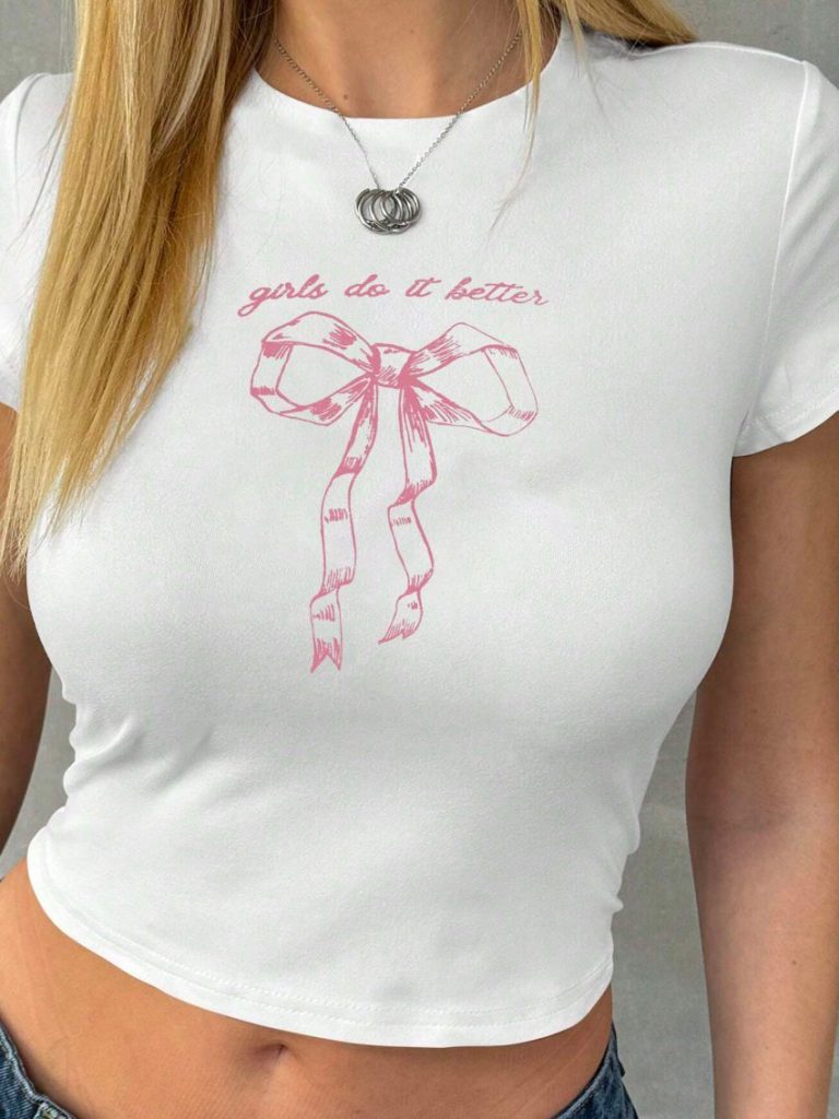 Pink Music Print Tee