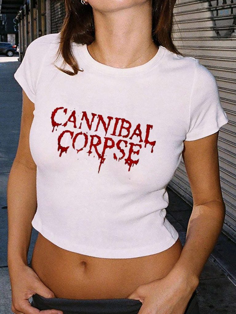 Red Animal Print Crew Tee