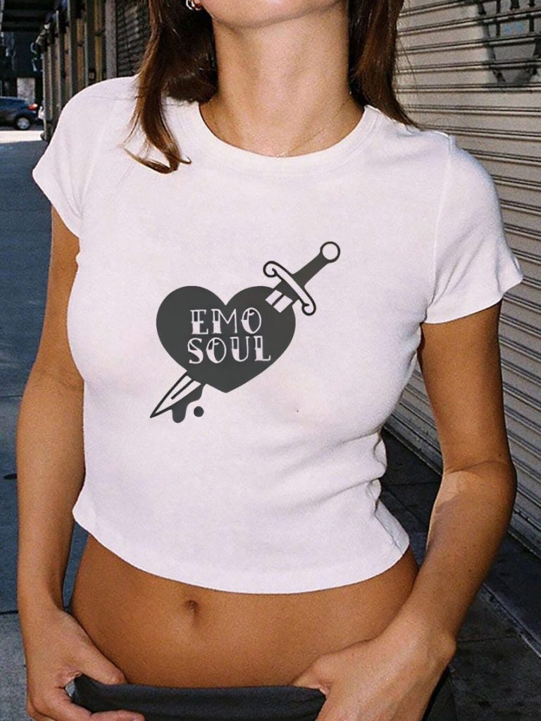 Brown Star Print Tee